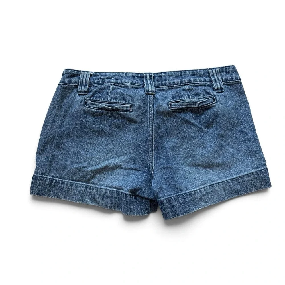 Arizona Jean Co Womens Y2K Low Rise Denim Mini Shorts Medium Wash Blue Size 11
